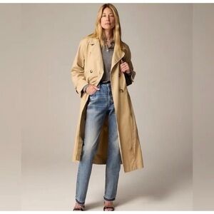 J Crew Relaxed Heritage Trench Coat in Chino Large